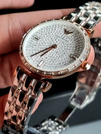 Emporio Armani Women’s Analog Stainless Steel Silver Dial 32mm Watch AR11293 s