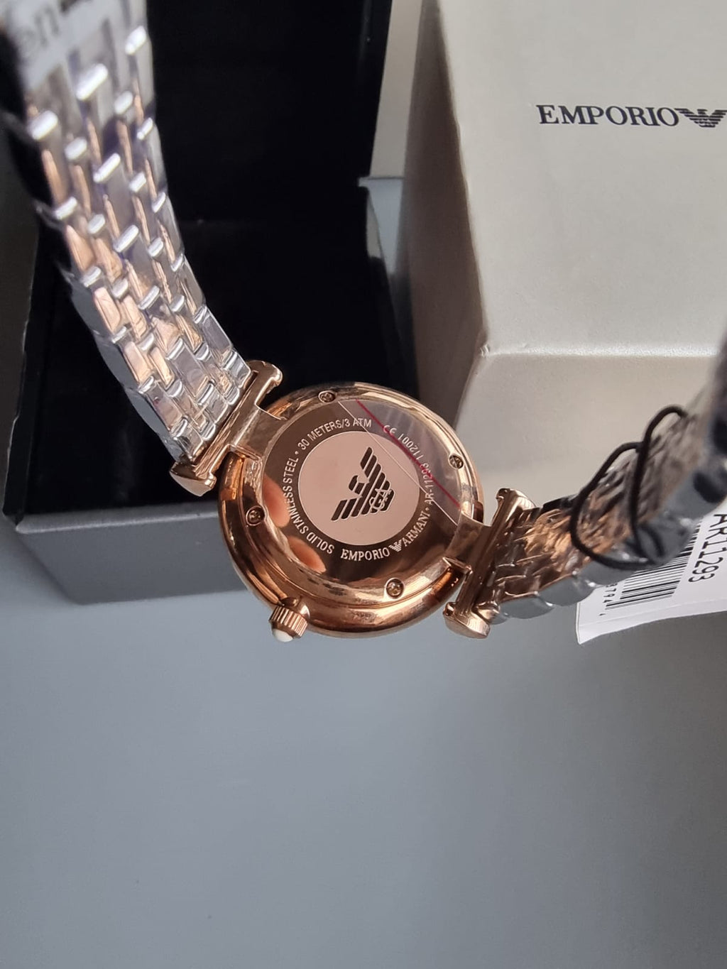 Emporio Armani Women’s Analog Stainless Steel Silver Dial 32mm Watch AR11293 s