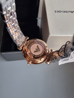 Emporio Armani Women’s Analog Stainless Steel Silver Dial 32mm Watch AR11293 s