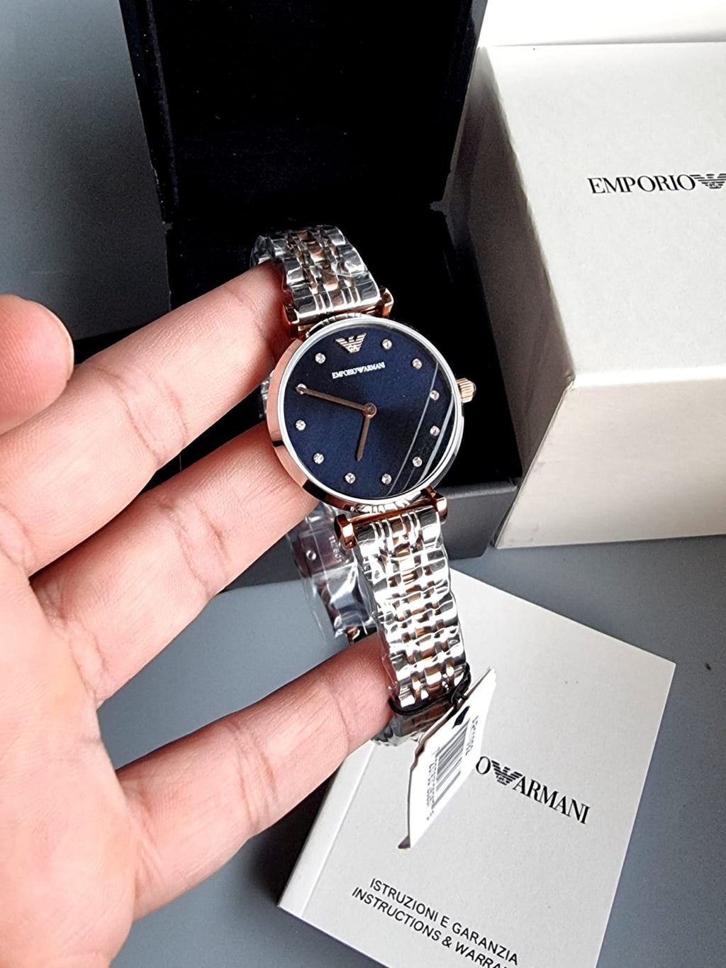 Emporio Armani Women’s Quartz Stainless Steel Silver 32mm Watch AR11092