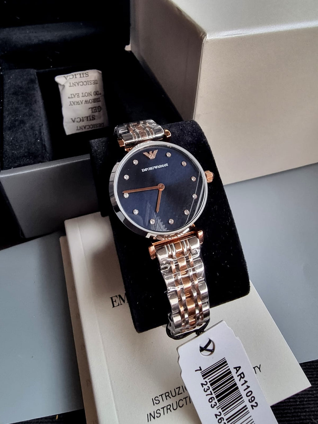 Emporio Armani Women’s Quartz Stainless Steel Silver 32mm Watch AR11092