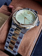 Michael Kors Lennox Analog Gold Dial Women's Watch-MK6988