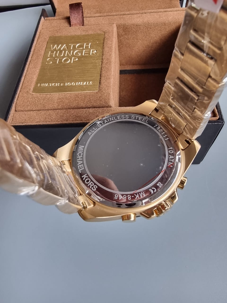 MICHAEL KORS Brecken Chronograph Quartz Crystal Black Dial Men's Watch MK8848