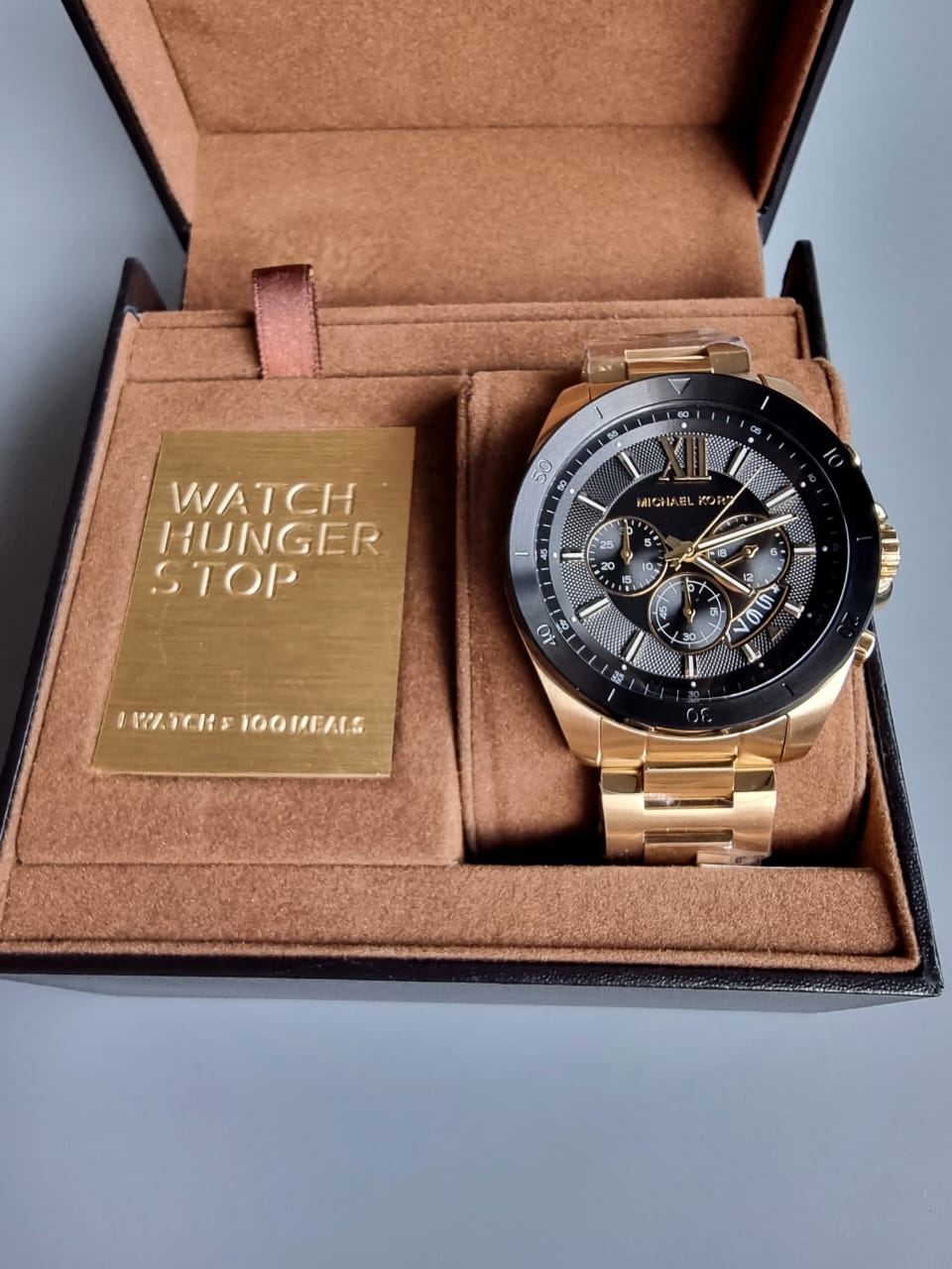 MICHAEL KORS Brecken Chronograph Quartz Crystal Black Dial Men's Watch MK8848