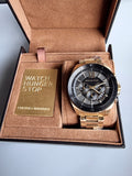 MICHAEL KORS Brecken Chronograph Quartz Crystal Black Dial Men's Watch MK8848