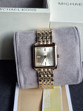 Michael Kors Women’s Quartz Stainless Steel Gold Dial 30mm Watch MK4377
