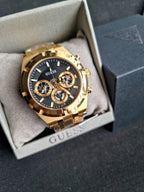 Guess Men’s Quartz Stainless Steel Black Dial 44mm Watch GW0260G2