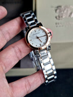 BURBERRY Heritage Grey Dial Two-tone Stainless Steel Ladies Watch BU9214
