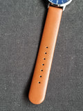French Connection Men's Quartz Metal and Leather Watch FC1258TU