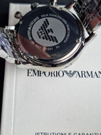 Emporio Armani AR1933 Silver Stainless Steel Chronograph Men's Watch