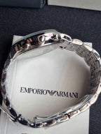 Emporio Armani AR1933 Silver Stainless Steel Chronograph Men's Watch