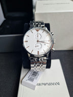 Emporio Armani AR1933 Silver Stainless Steel Chronograph Men's Watch