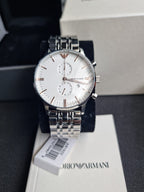 Emporio Armani AR1933 Silver Stainless Steel Chronograph Men's Watch