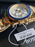 Hugo Boss Men’s Quartz Stainless Steel Silver Dial 44mm Watch 1513631