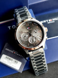 Tommy Hilfiger Asher Grey Stainless Steel Grey Dial Chronograph Quartz Watch for Gents – 1791871