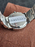 Lorus Black Dial Silver Chain Rectangular Dial Ladies Watch
