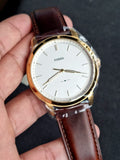 Fossil Men's FS5397 The Minimalist Analog Display Quartz Brown Watch