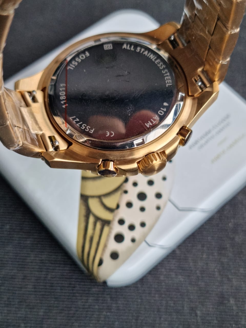 Fossil Fb-03 Chronograph Stainless Steel Quartz FS5727 100M Men's