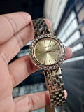 Michael Kors Women’s Quartz Stainless Steel Gold Dial 35mm Watch MK4513