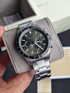 Michael Kors Men’s Quartz Stainless Steel Green Dial 45mm Watch MK8912