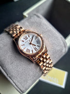 Michael Kors Women’s Quartz Stainless Steel White Dial 26mm Watch MK3230