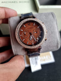 Michael Kors Women’s Quartz Chocolate Stainless Steel Chocolate Dial 39mm Watch MK5578