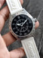 Superdry Gents Stainless Steel Sports Watch with White Strap syg111w