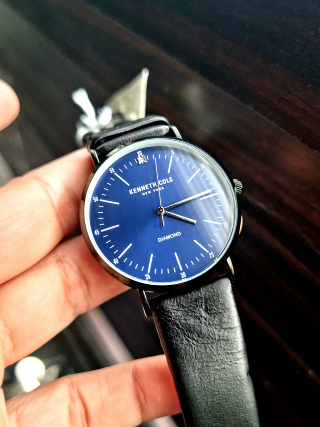 Kenneth Cole Gents Watch Black Leather Strap Main Image