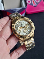 FOSSIL Garrett Chronograph Quartz Gold Dial Men's Watch FS5772