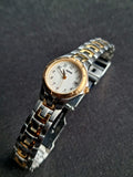 Yema two Tone White dial Ladies Watch
