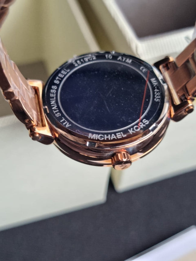 Michael Kors Women’s Quartz Stainless Steel Rose Gold Dial 36mm Watch MK4335 Main Image
