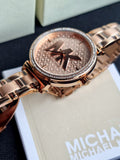 Michael Kors Women’s Quartz Stainless Steel Rose Gold Dial 36mm Watch MK4335