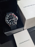 Emporio Armani Men’s Quartz Silicone Strap Black Dial 40mm Watch AR11341