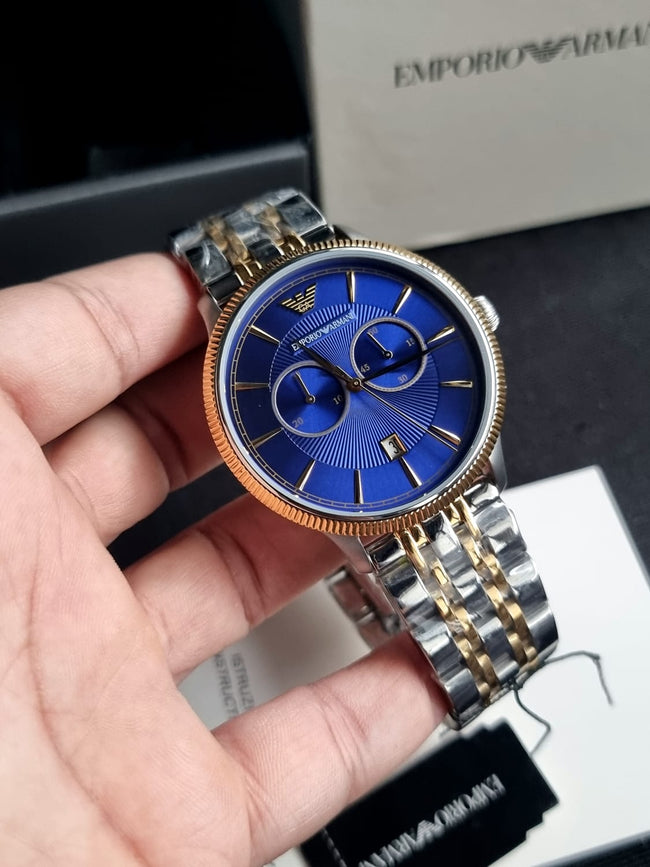 Emporio Armani Men's AR1847 Dress Two Tone Watch Hover Image