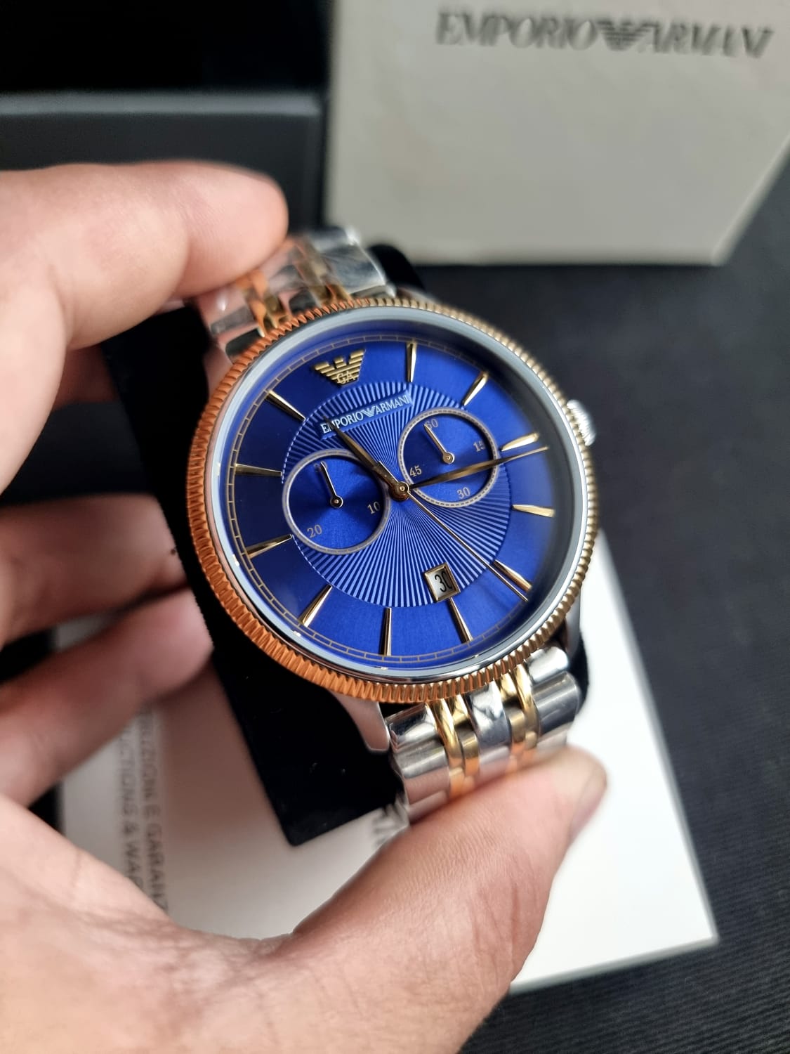 Emporio Armani Men's AR1847 Dress Two Tone Watch