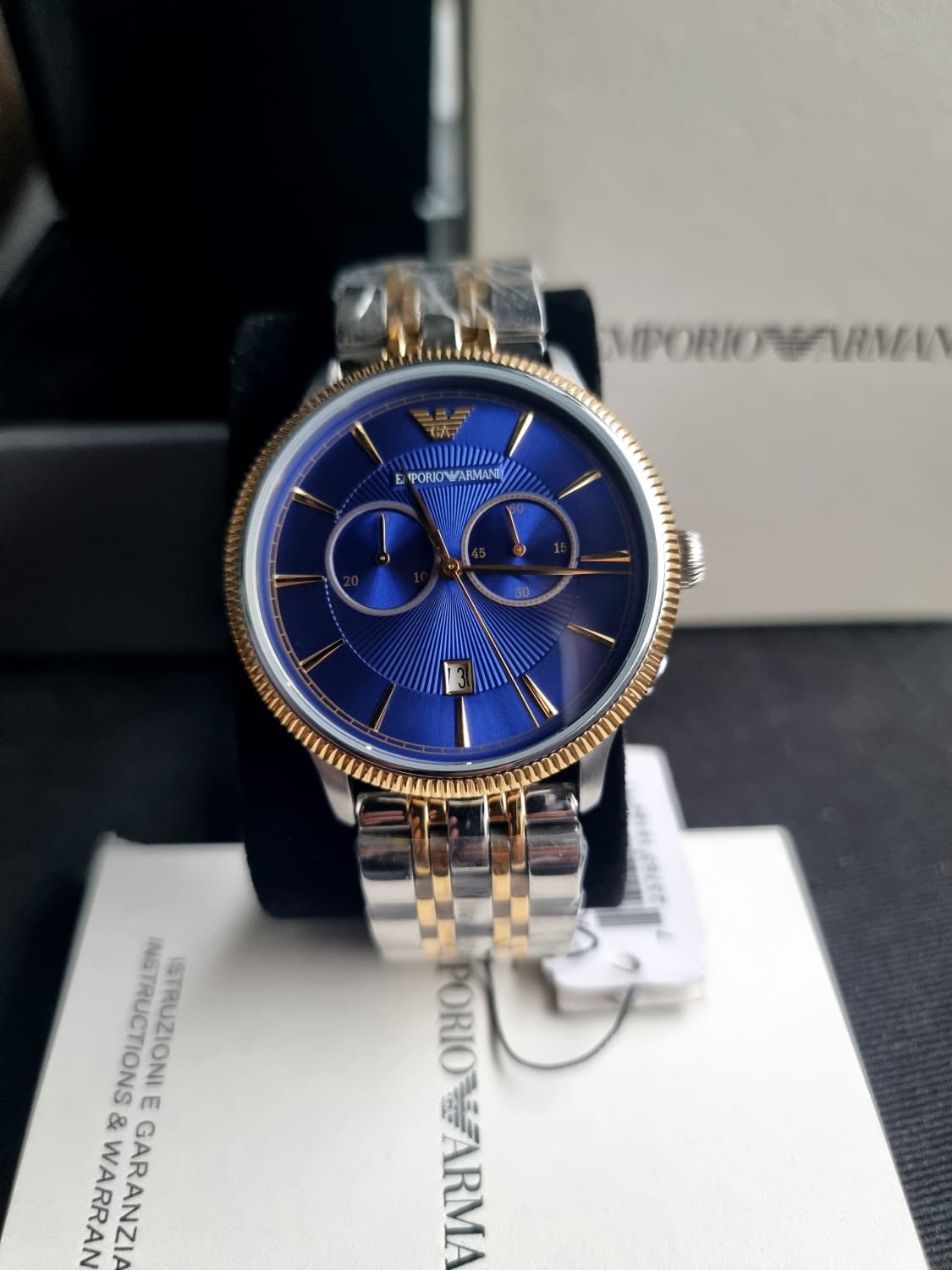 Emporio Armani Men's AR1847 Dress Two Tone Watch