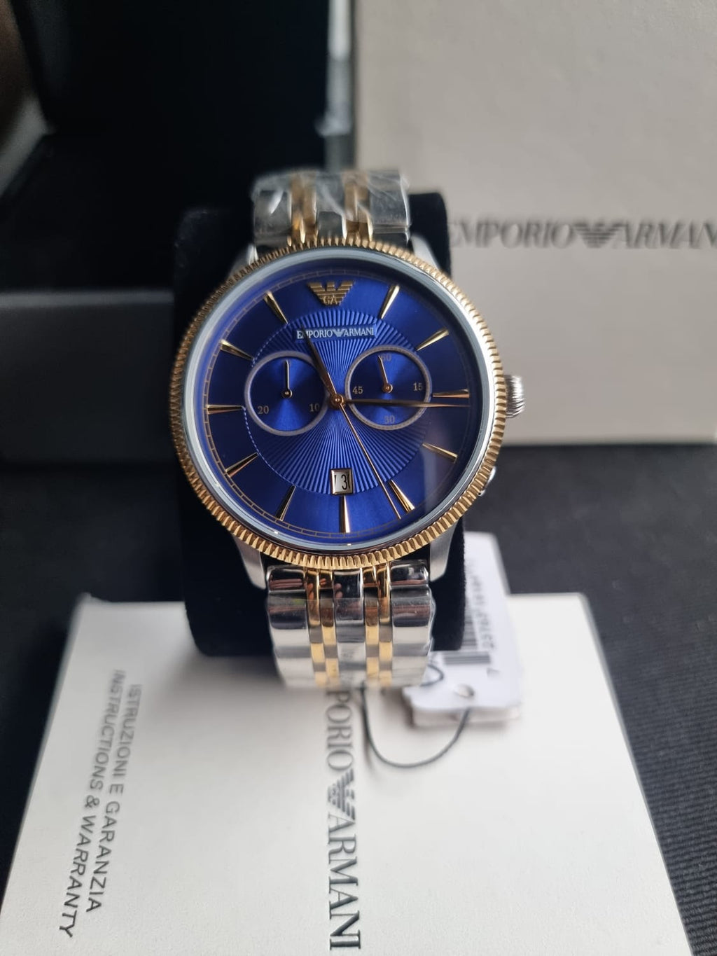 Emporio Armani Men's AR1847 Dress Two Tone Watch