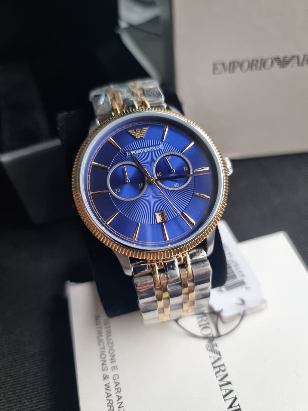 Emporio Armani Men's AR1847 Dress Two Tone Watch