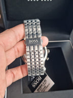 Hugo Boss Men’s Quartz Stainless Steel Blue Dial 44mm Watch 1513498