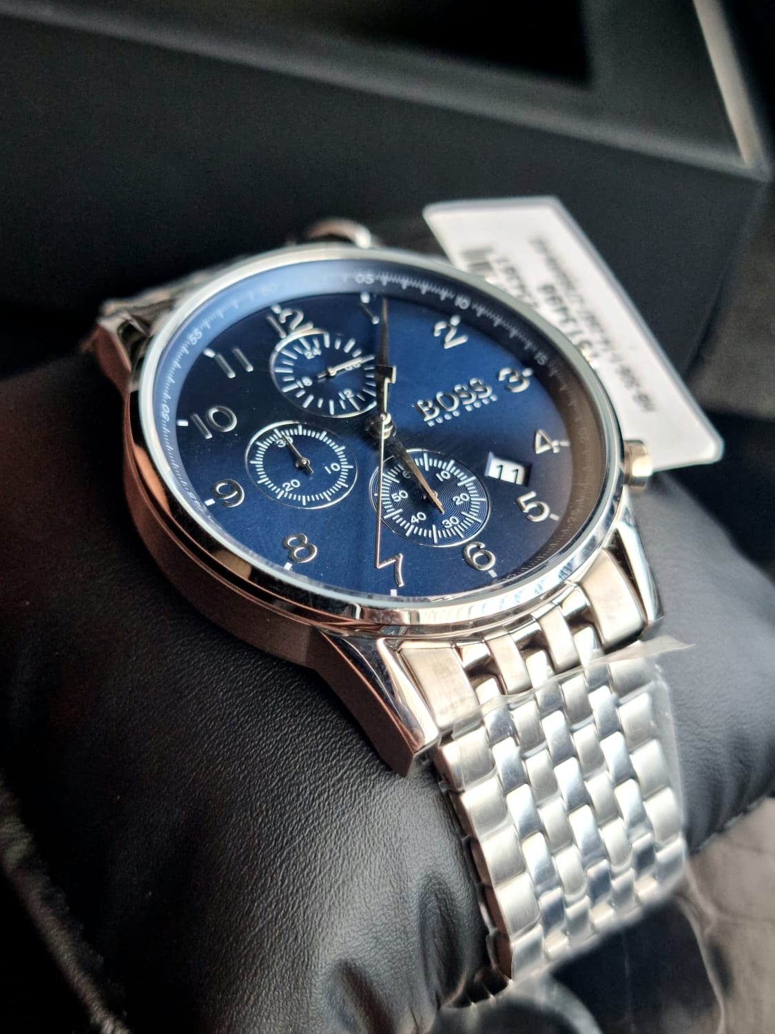 Hugo Boss Men’s Quartz Stainless Steel Blue Dial 44mm Watch 1513498