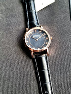 Kenneth Cole ladies Watch 32mm dial Size black leather Strap Rk510690003