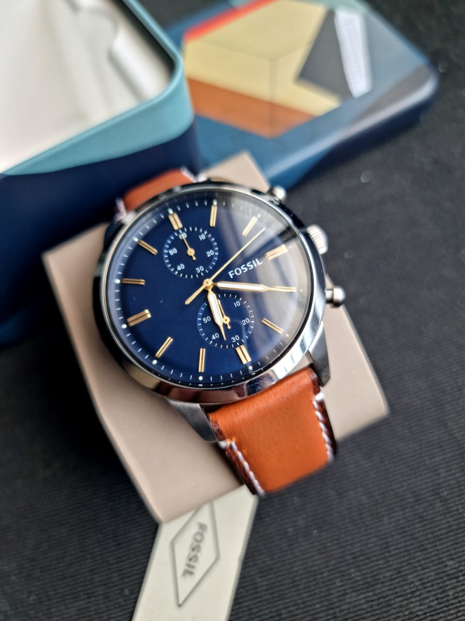 Fossil Analog Blue Dial Men's Watch - FS5279