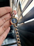 Yema Two Tone Ladies Watch Blue dial