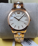 Michael Kors Women’s Quartz Stainless Steel Mother of Pearl Dial 38mm Watch MK6671