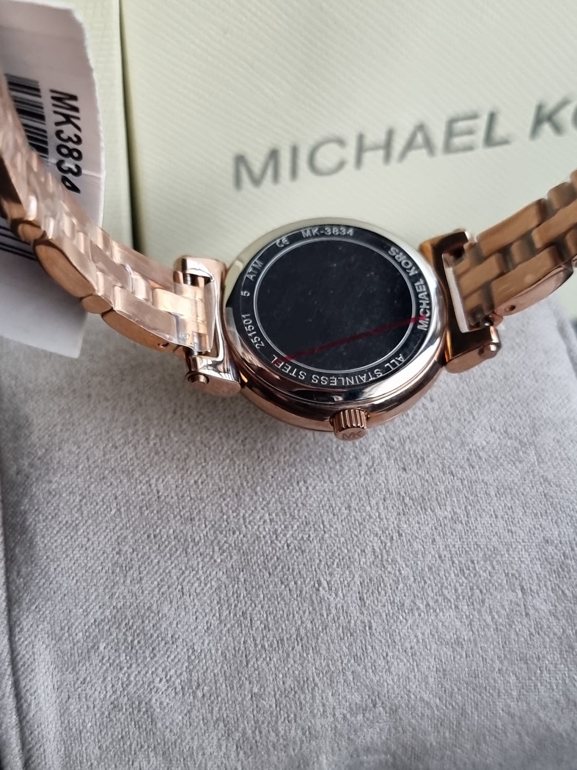 Michael Kors Women s Quartz Stainless Steel Mother of pearl Dial 26mm Watch MK3834