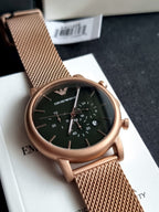 Emporio Armani Analog Green Dial Men's Watch-AR11428