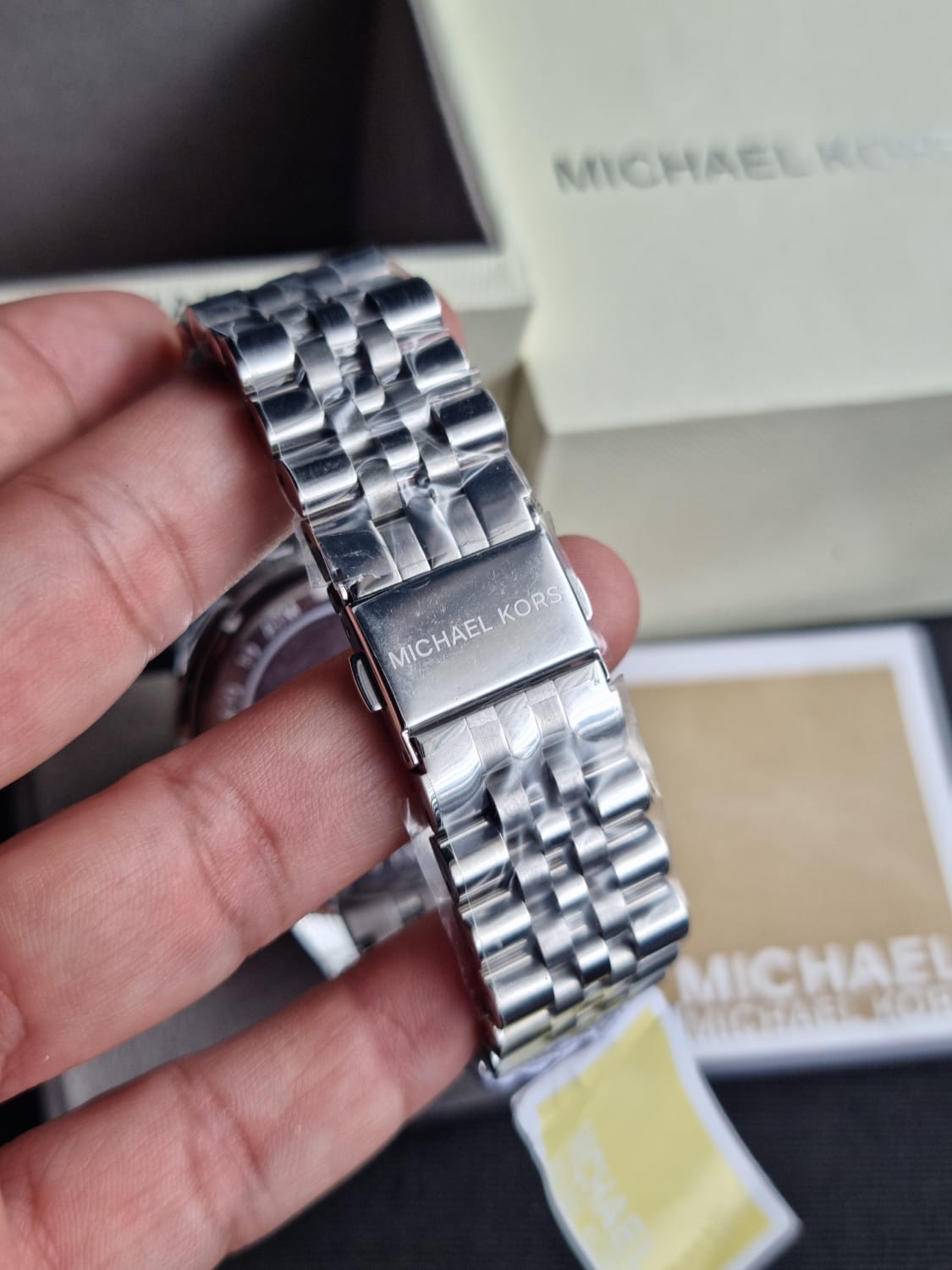 MICHAEL KORS Lexington Chronograph Silver Dial MEN's Watch MK8405 (WITHOUT TAG)
