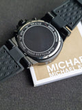 MICHAEL KORS Dylan Black Silicone Strap Men's Watch MK8152
