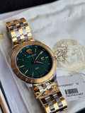 Versace Men’s Quartz Swiss Made Stainless Steel Green Dial 43mm Watch VEBK00718