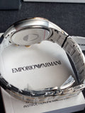 Emporio Armani Men’s Chronograph Quartz Stainless Steel Grey Dial 43mm Watch AR11076